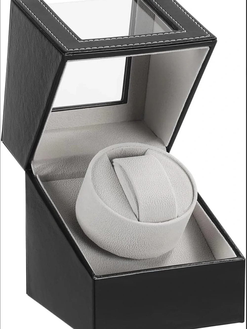 NEW! Elegant Black Watch Winder Storage Case. Keep Your Automatic  Watch Ticking